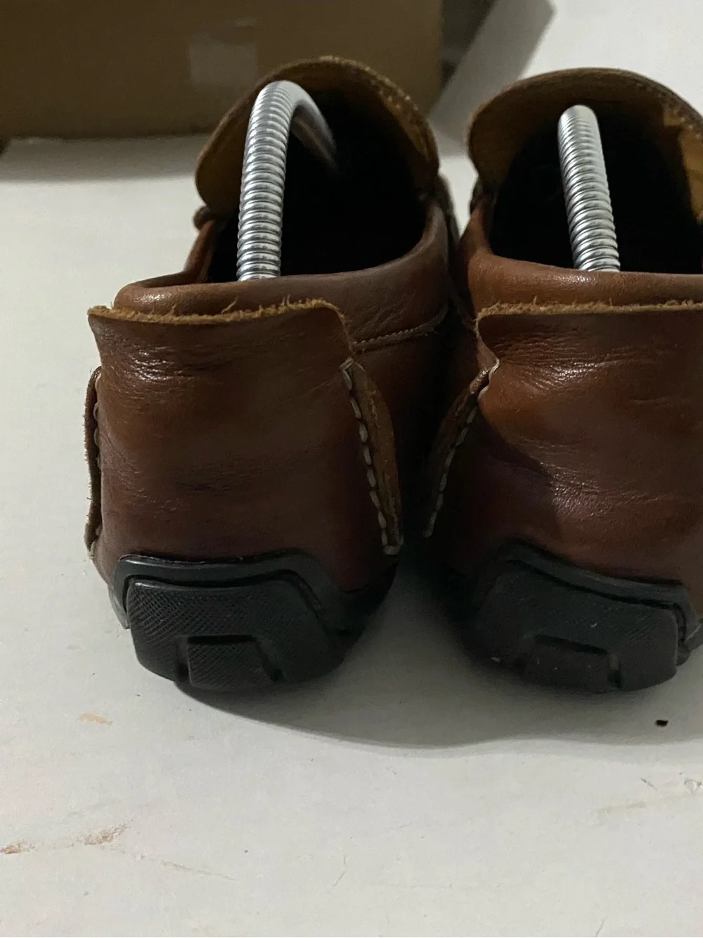Clarks Brown Leather Penny Loafers